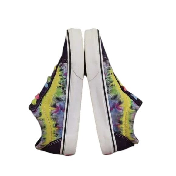 Vans Shoes Womens 6 Old Skool Sneakers Tie Dye Lifestyle Skate Athletic Casual - Picture 8 of 13